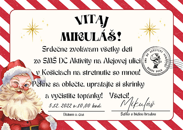 Vitaj Mikuláš 2022