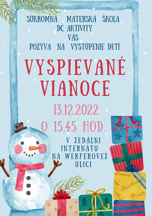 Vyspievané Vianoce 2022